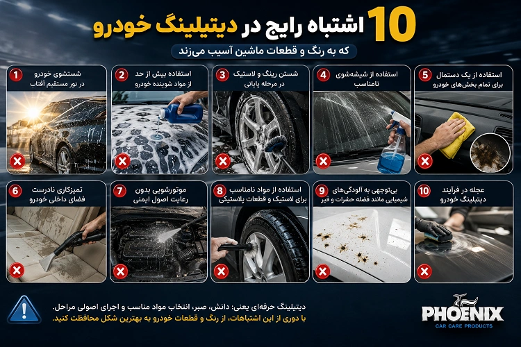 اشتباهات رایج در دیتیلینگ